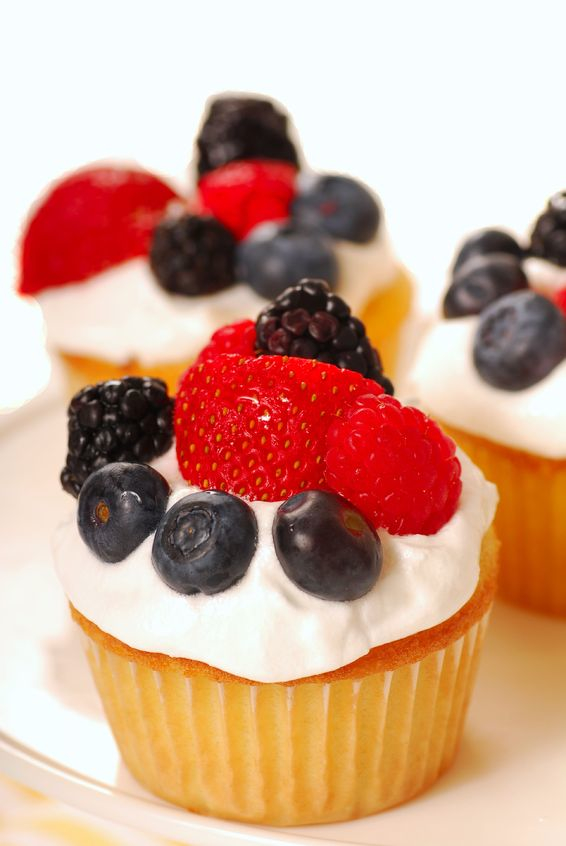 Healthy Cupcakes with Fruit