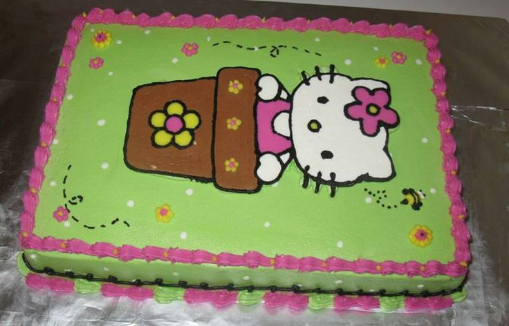 Hello Kitty Sheet Cake