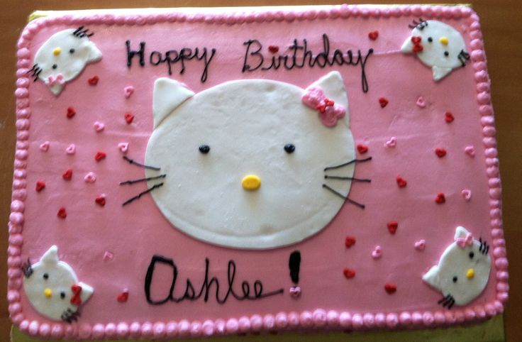 Hello Kitty Sheet Cake