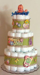 Hippie Baby Shower Cake