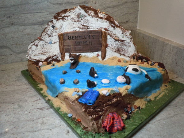 Horse and Little Boy Birthday Cake