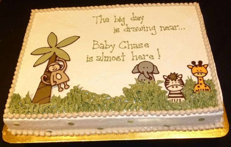 Jungle Baby Shower Sheet Cakes