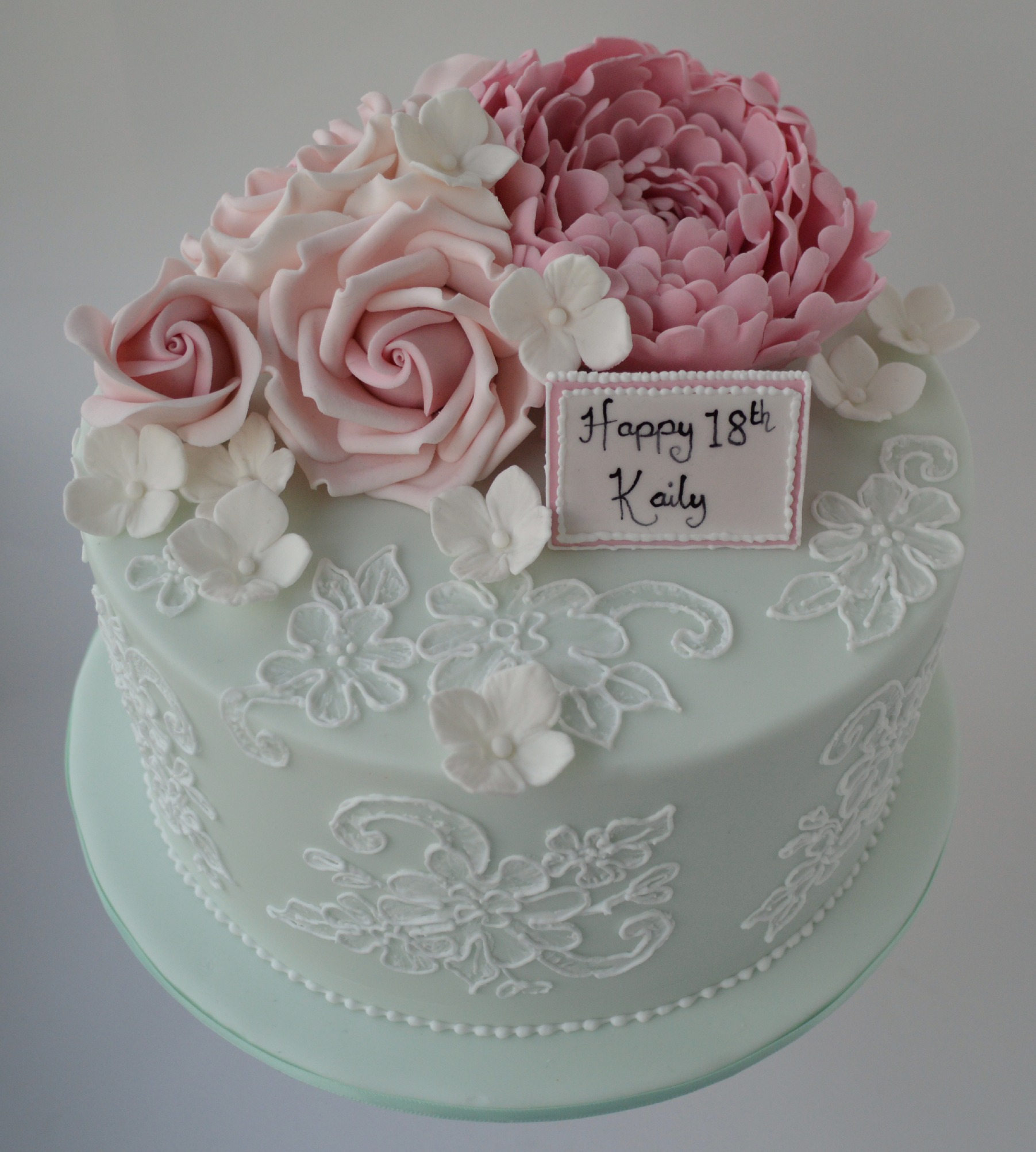 Lace Birthday Cake