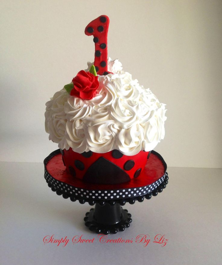 Lady Bug Smash Cake