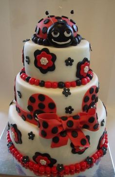 Ladybug Birthday Cake