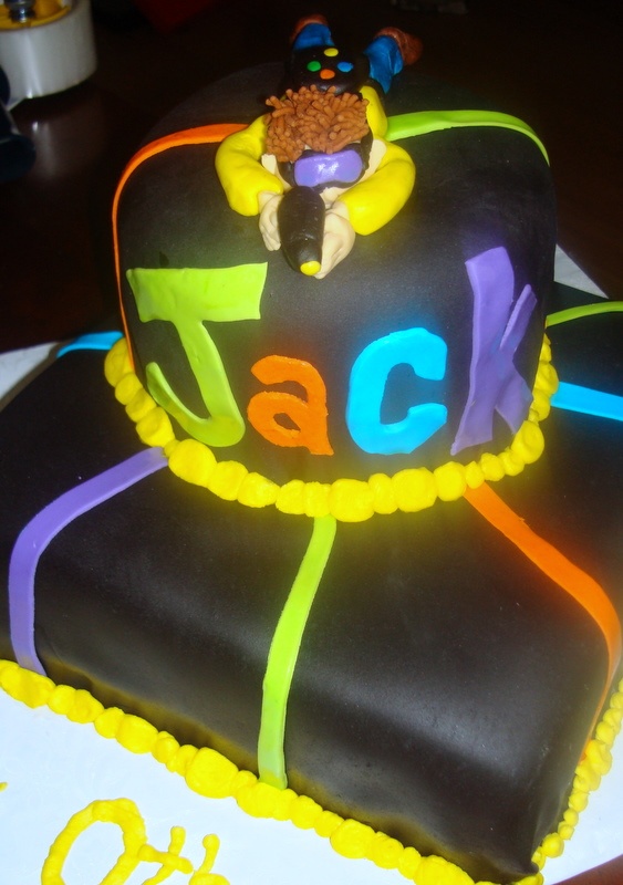 Laser Tag Birthday Cake Idea