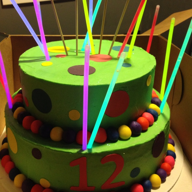 Laser Tag Birthday Party Cake