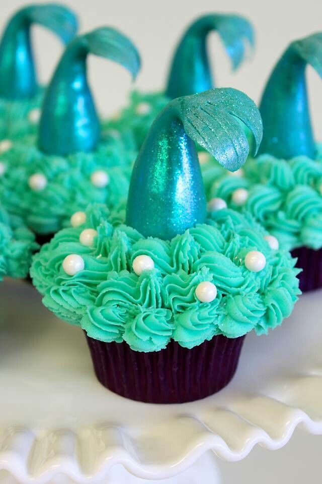 7 Photos of Little Mermaid Birthday Cupcakes