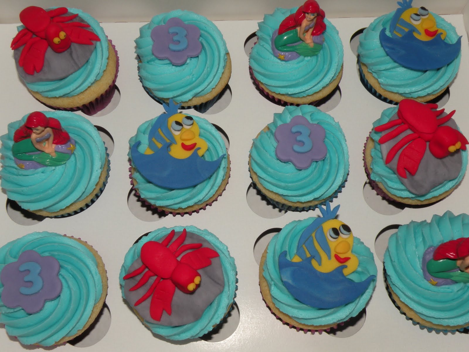 Little Mermaid Cupcakes