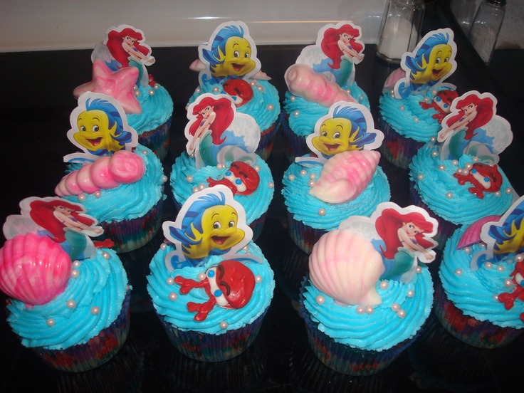 Little Mermaid Cupcakes