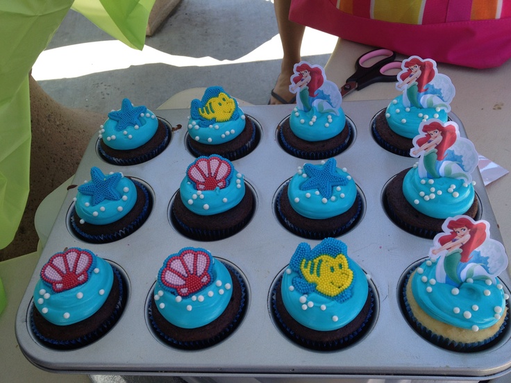 Little Mermaid Cupcakes