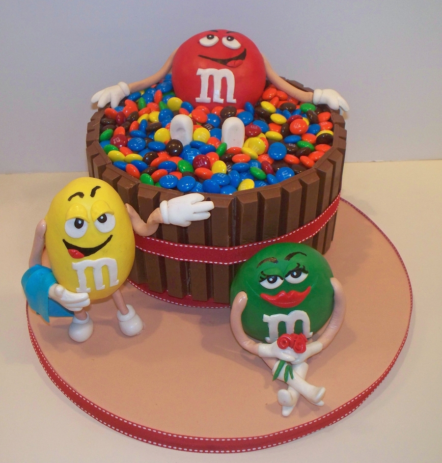 M&M Birthday Cake