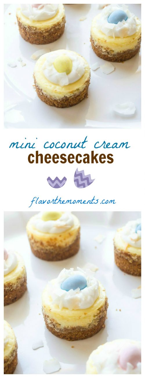 Mini Coconut Cream Cheesecake