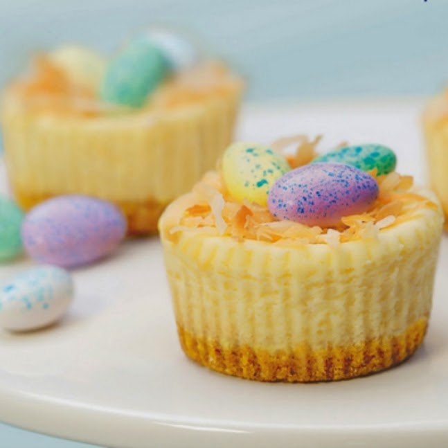 Mini Easter Cheesecakes