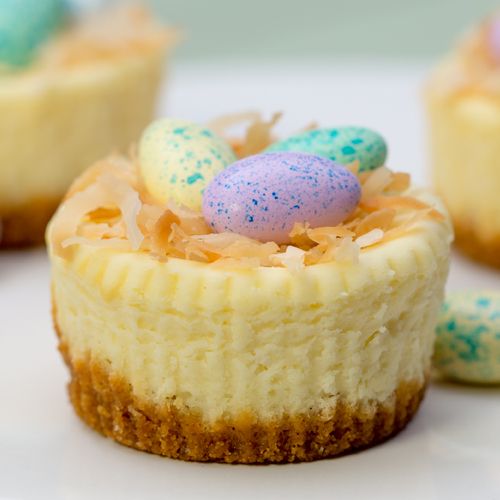 Mini Easter Cheesecakes