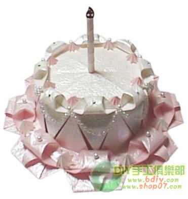 Money Origami Birthday Cake