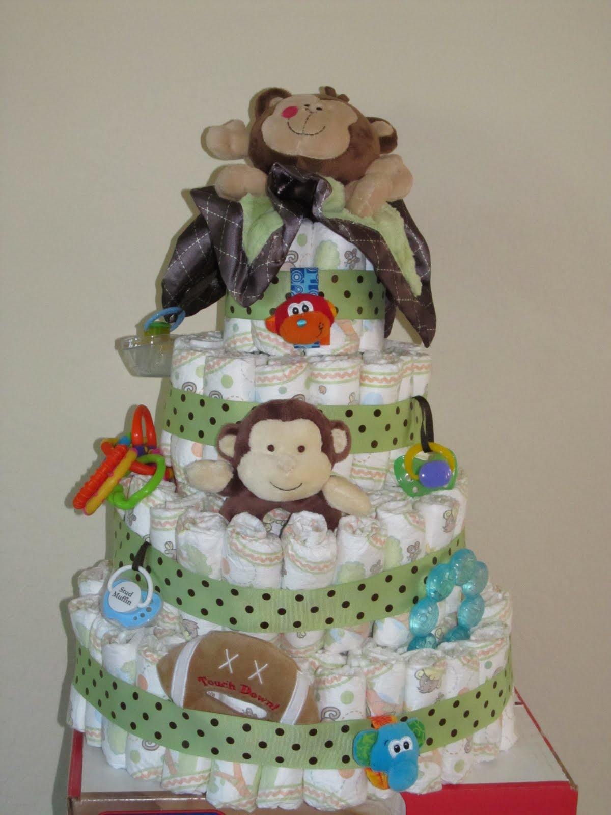 Monkey Baby Shower Cake