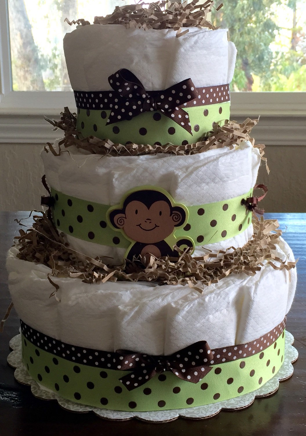 Monkey Diaper Cake