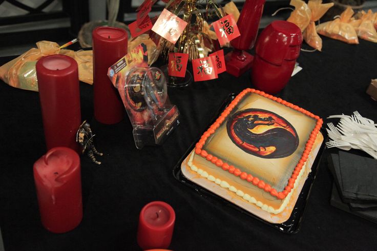 Mortal Kombat Birthday Cake