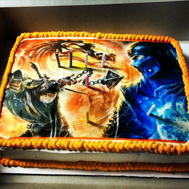 Mortal Kombat Birthday Cake