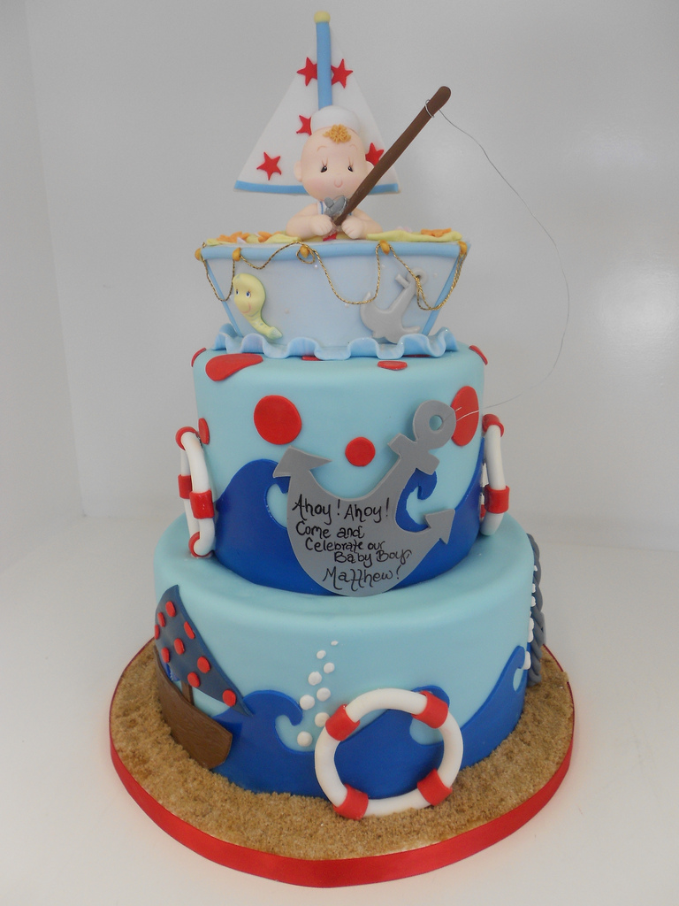 Nautical Baby Shower Cake