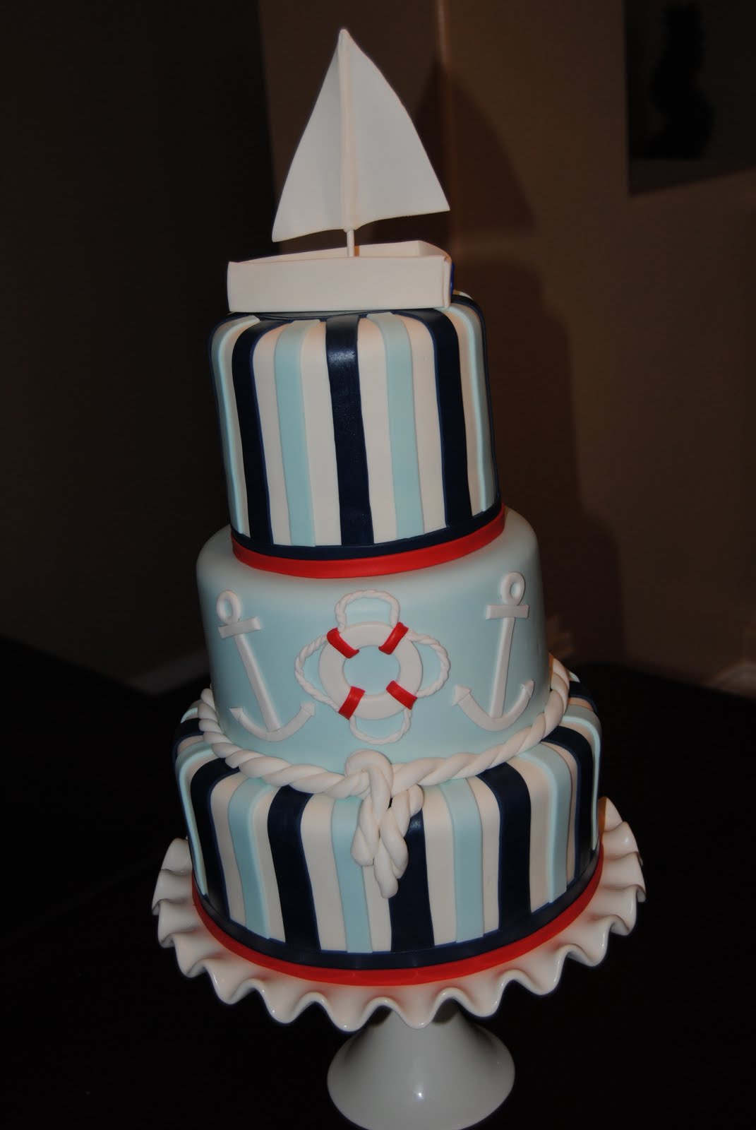 Nautical Baby Shower Cake