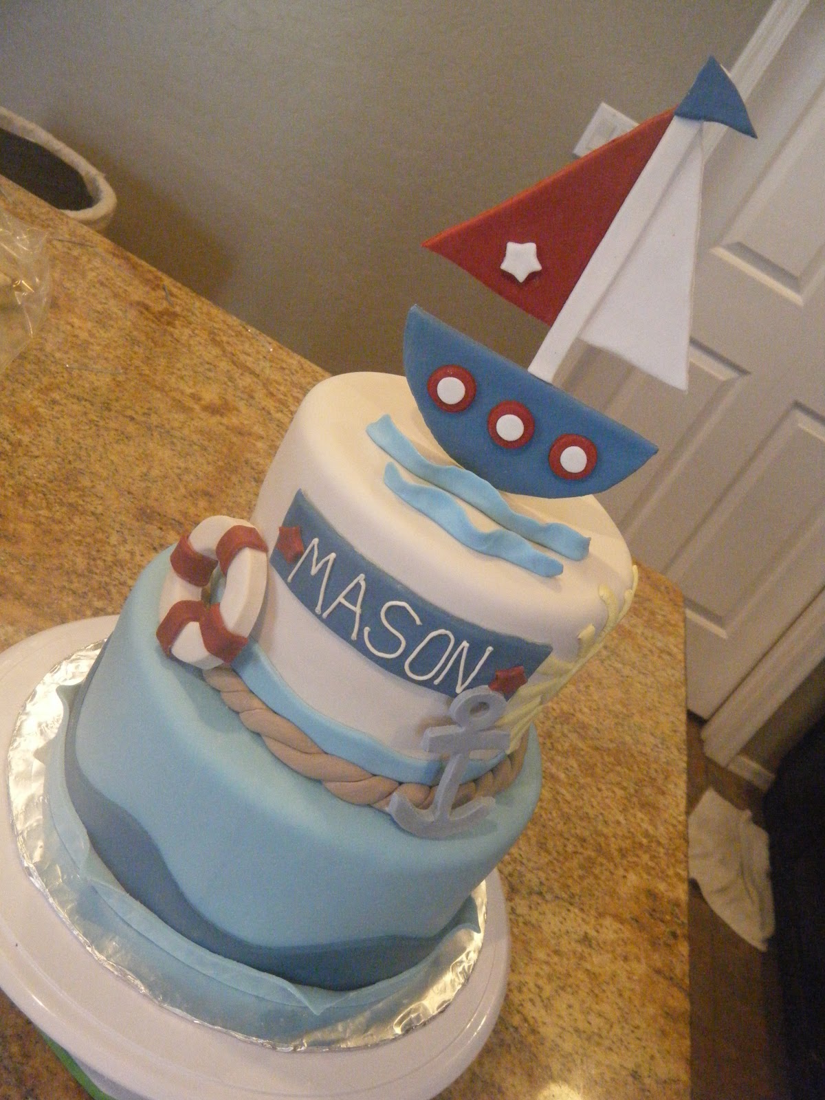 Nautical Baby Shower Cake