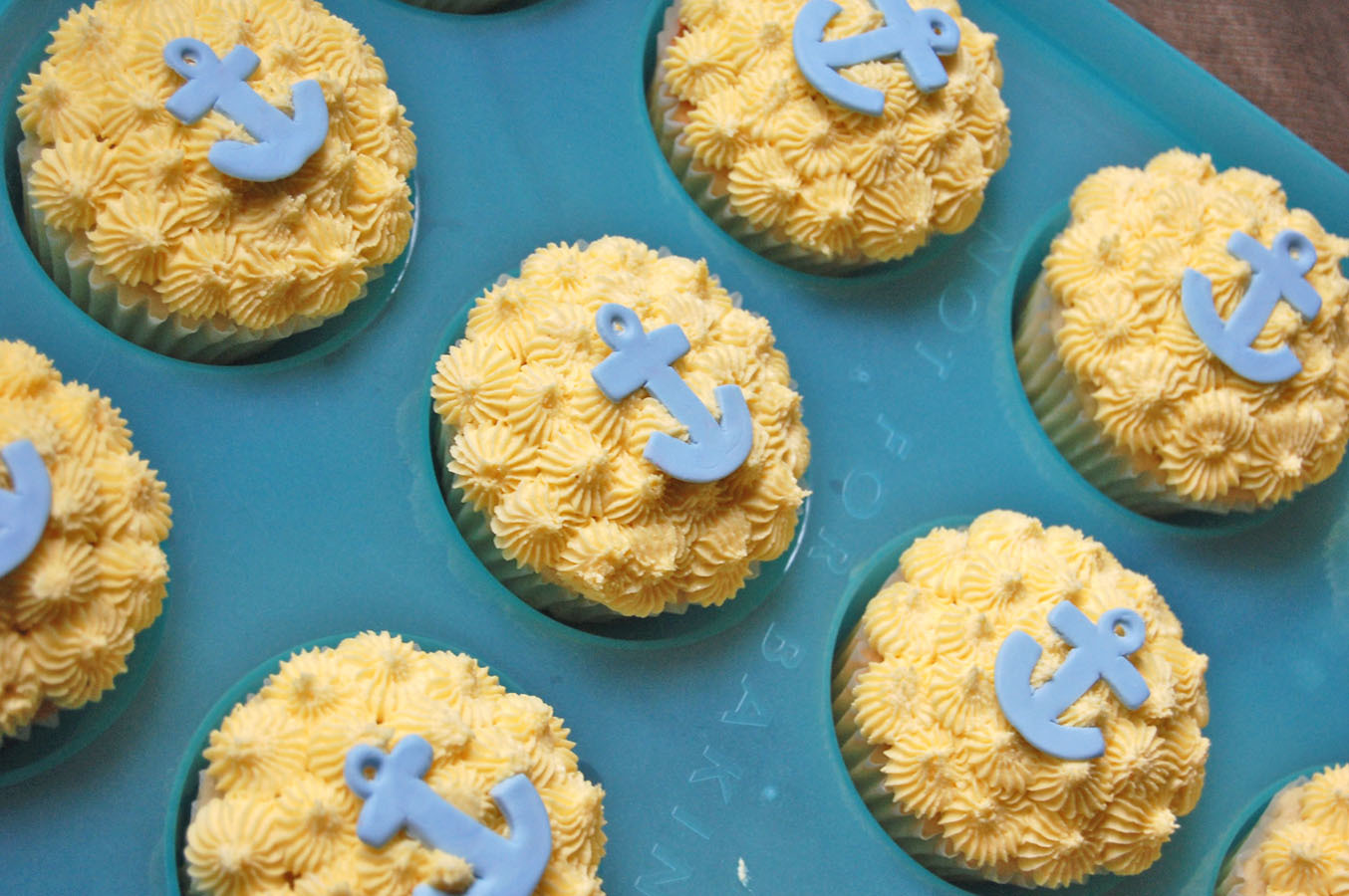 Nautical Baby Shower Cupcakes