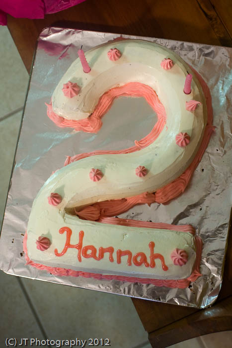 Number 2 Shaped Birthday Cakes