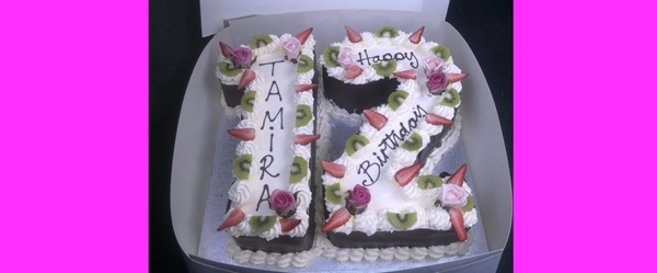 8 Photos of Birthday Cakes Shaped Like Numbers