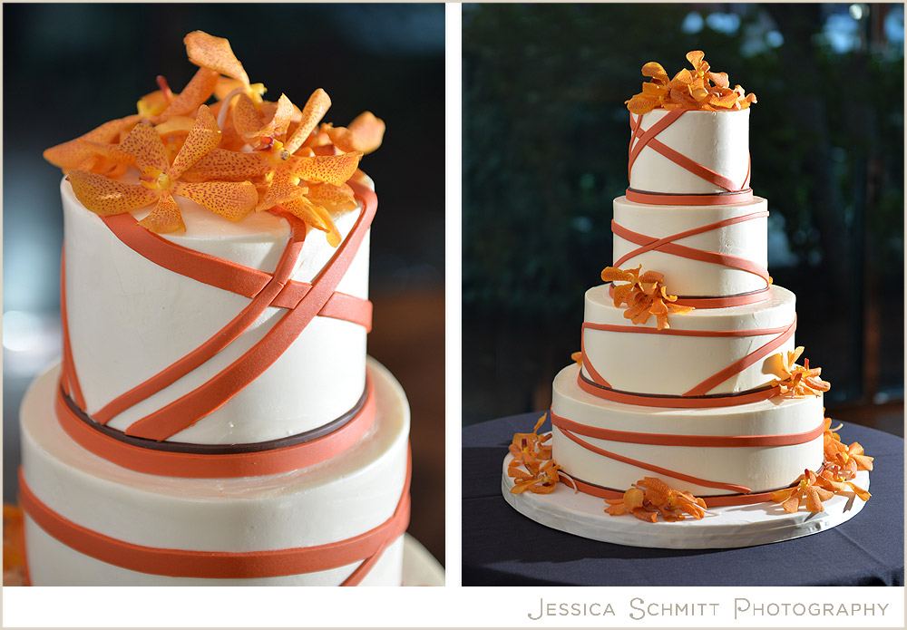 Orange Wedding Cake