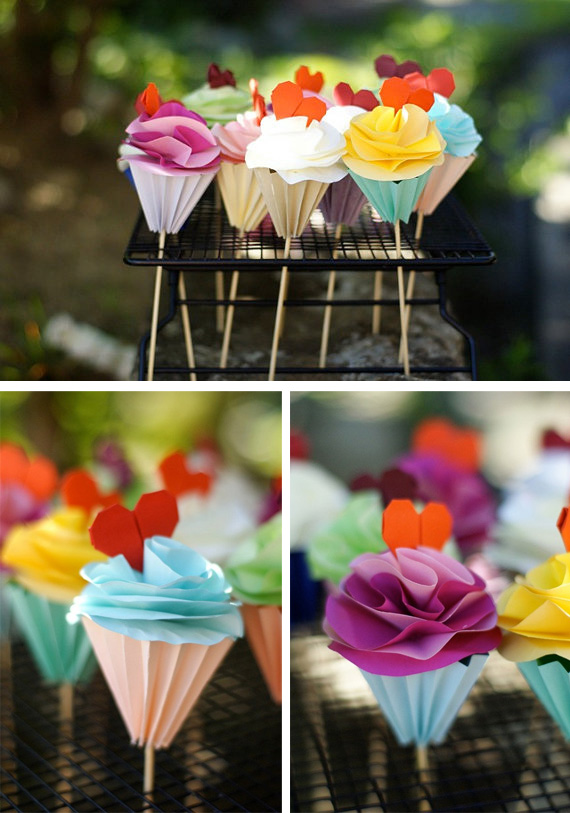 Origami Cupcakes