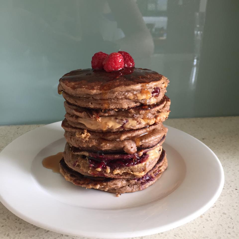 Pancakes with Butter and Jam