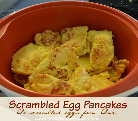 Pancakes with Scrambled Eggs