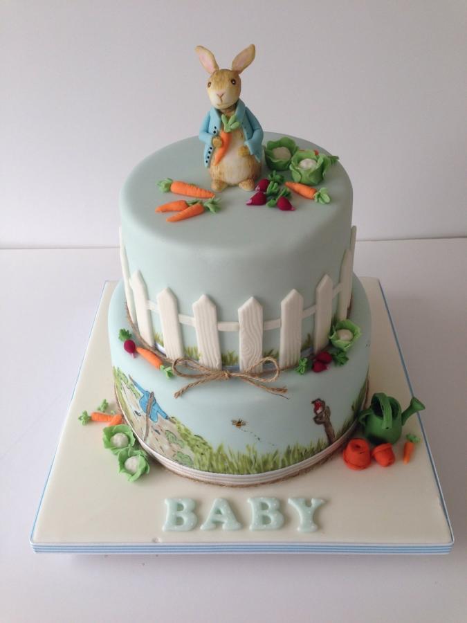 12 Photos of Peter Rabbit Baby Shower Cakes Girl