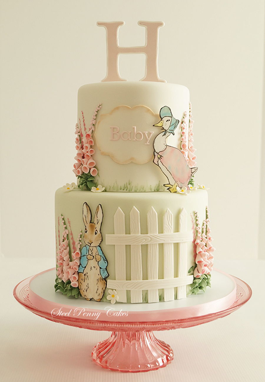 Peter Rabbit Baby Shower Cake