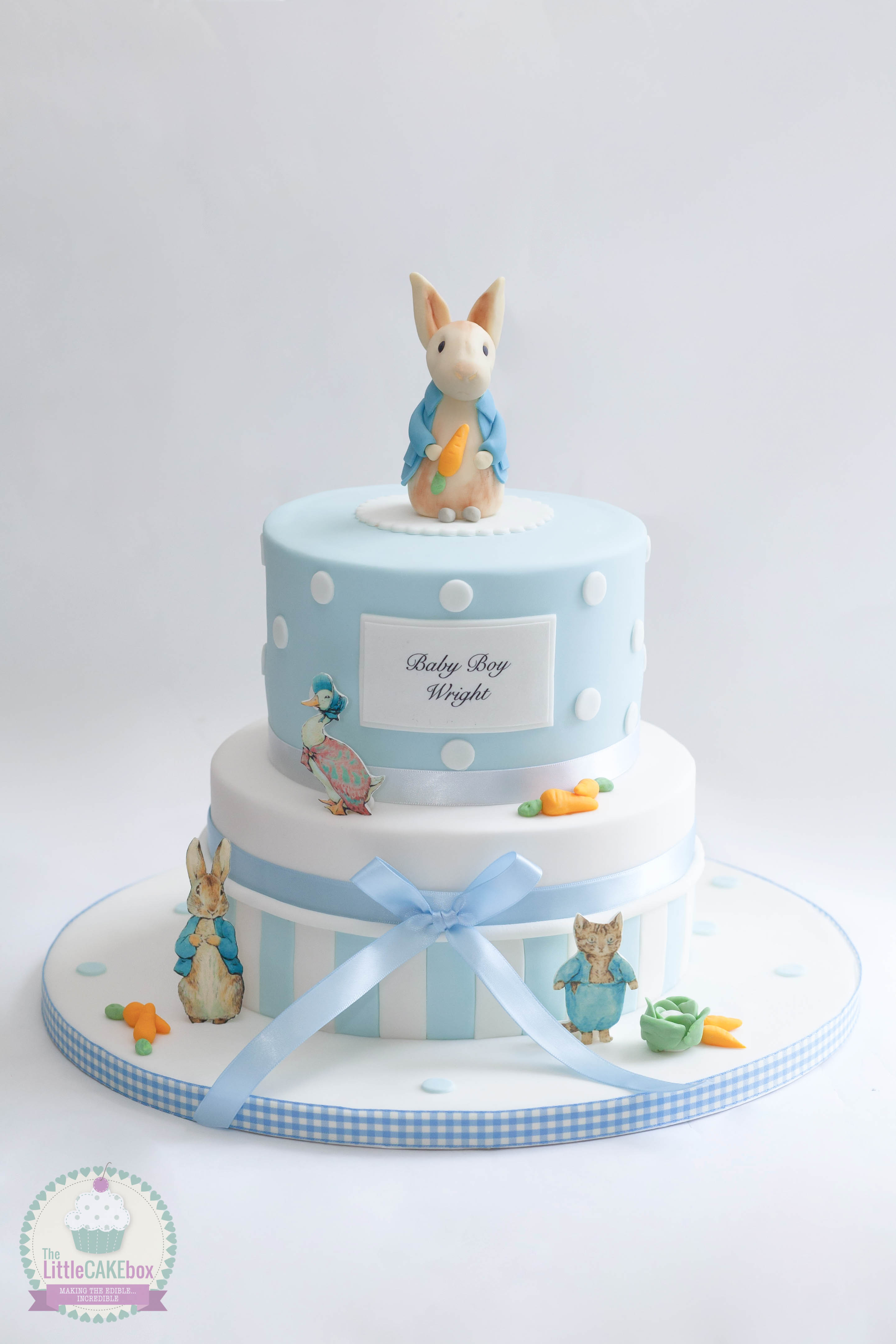 Peter Rabbit Baby Shower Cake