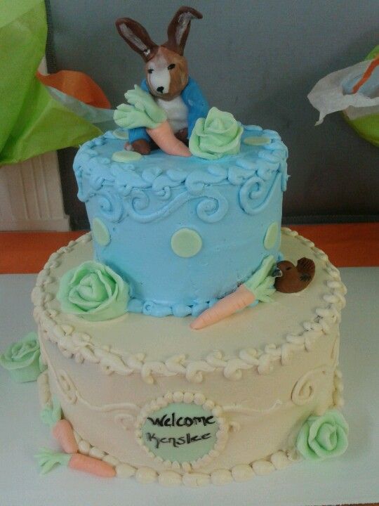 Peter Rabbit Baby Shower Cake