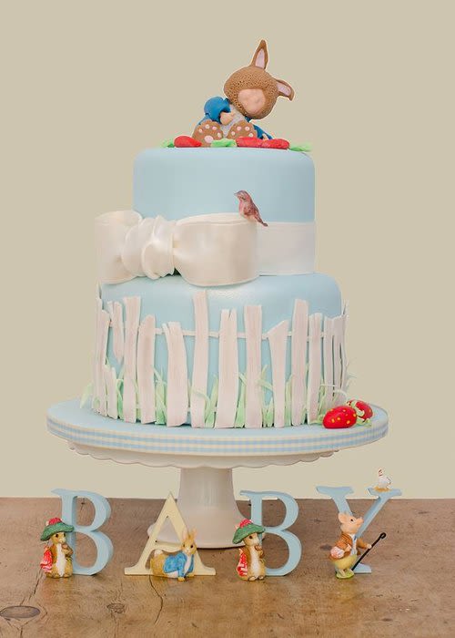 Peter Rabbit Baby Shower Cake