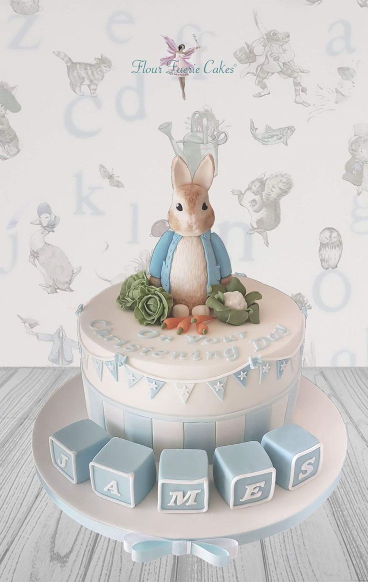 Peter Rabbit Baby Shower Cake