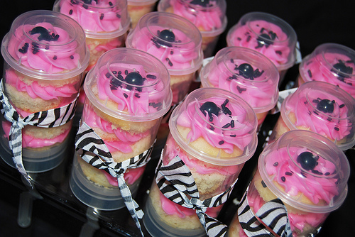 Pink and Black Zebra Cake Pops