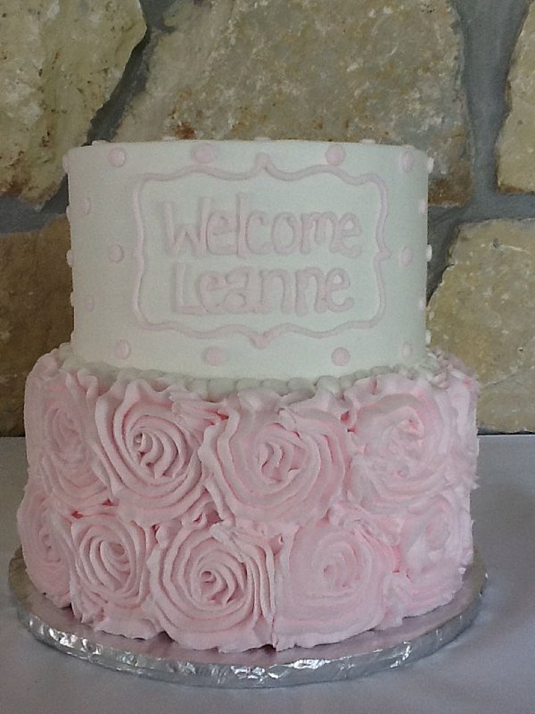 Pink Baby Shower Cake