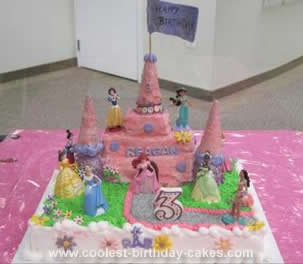 Princess Castle Birthday Cake