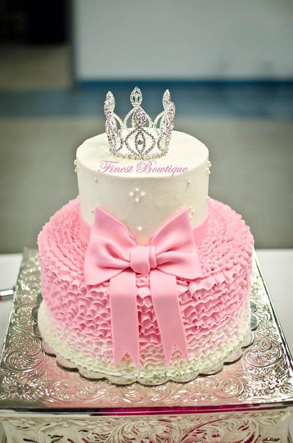 Princess Crown Baby Shower Cake