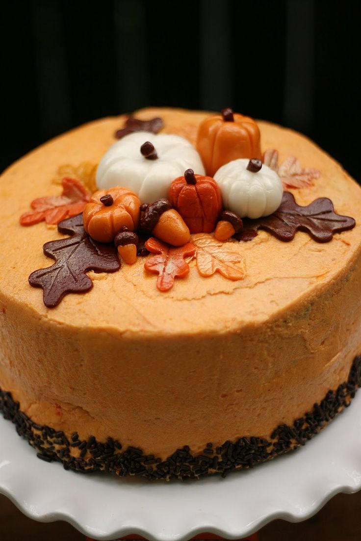 Pumpkin Buttercream Cake