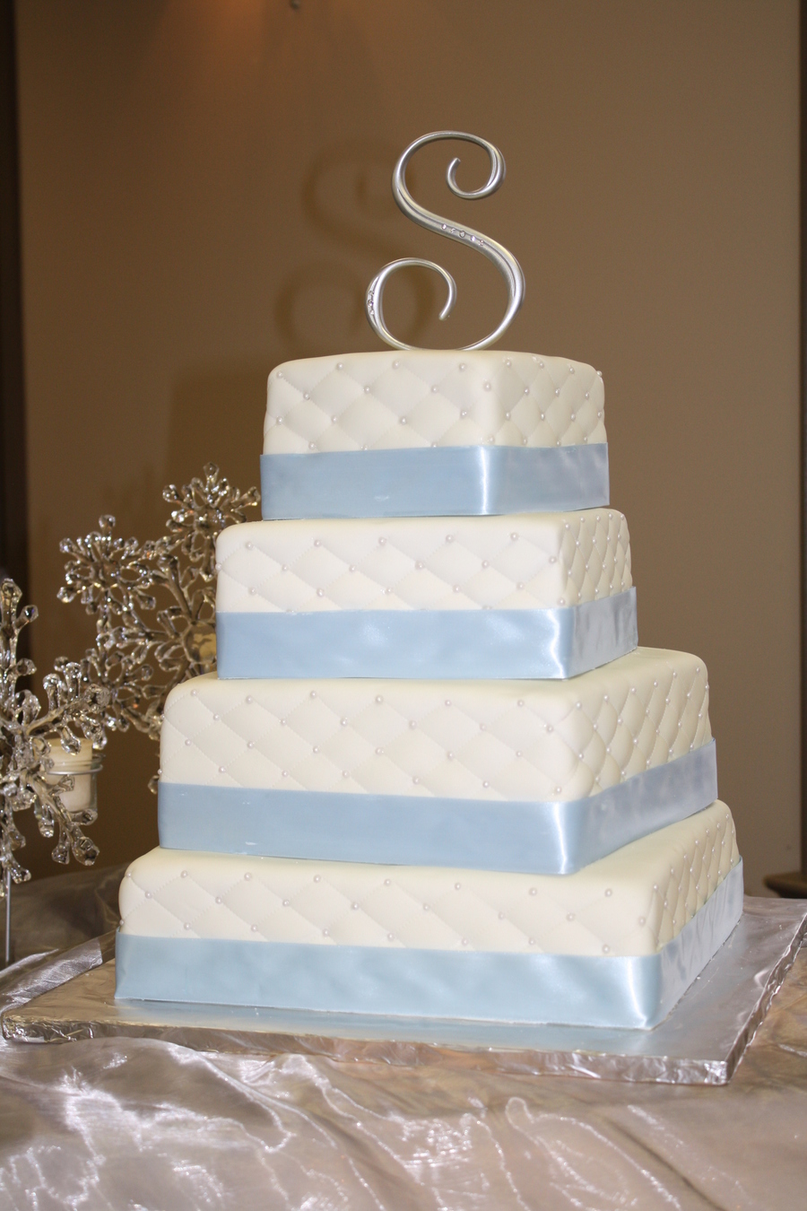 Quilted Wedding Cake