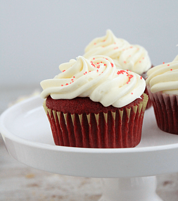 Red Velvet Cupcakes with Cream Cheese Frosting