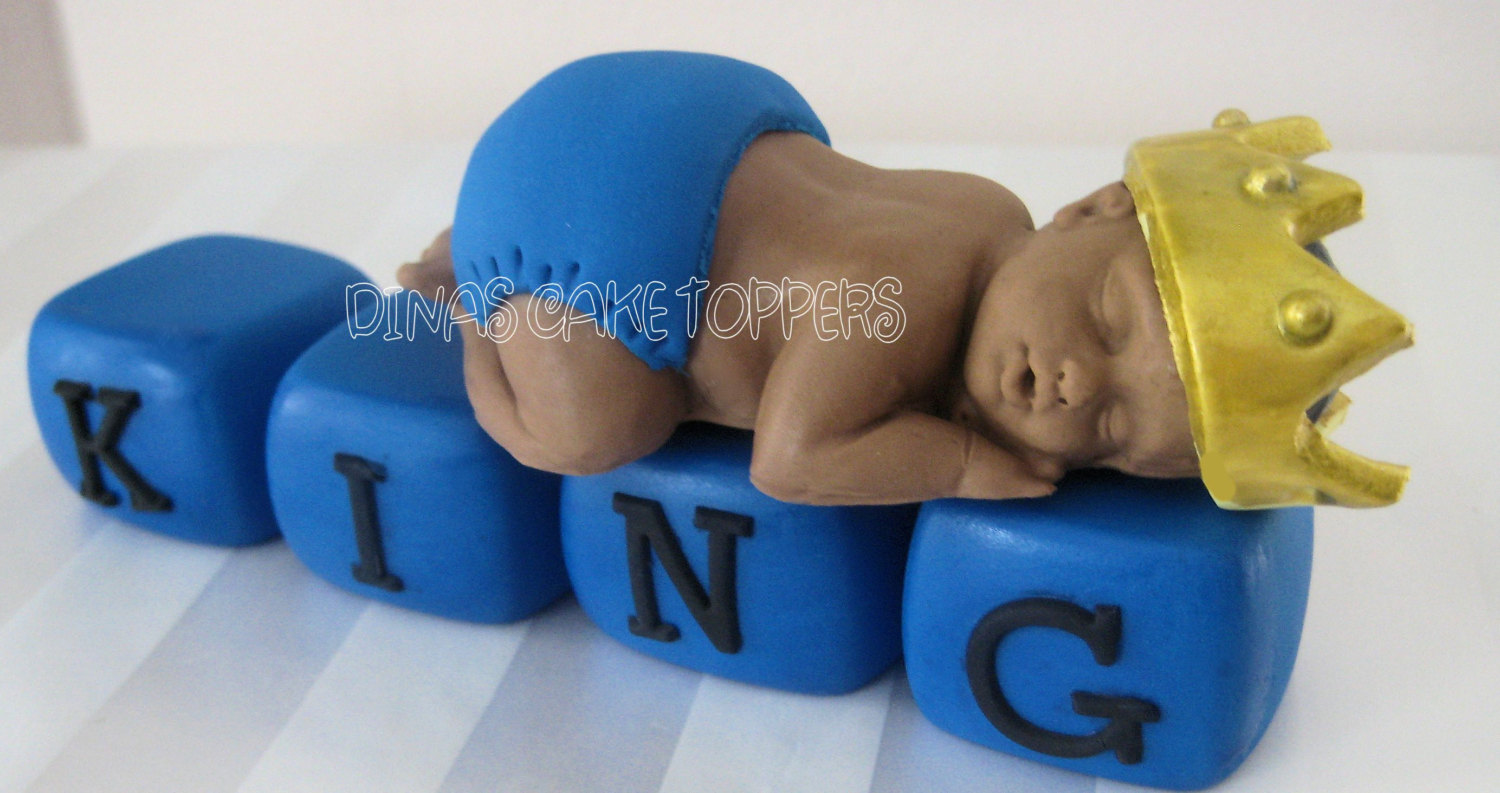 Royal Prince Baby Shower Cake Toppers