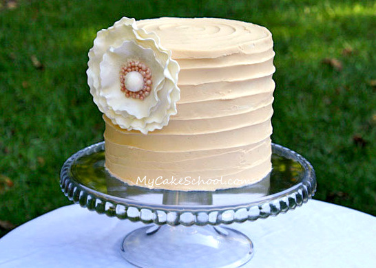 Shabby Chic Cake with Buttercream