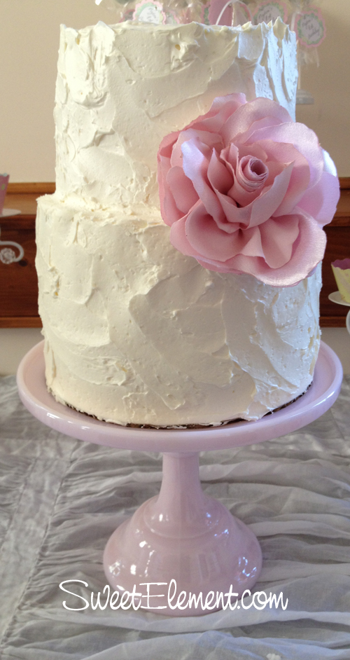 10 Photos of Shabby Chic Birthday Cakes Buttercream